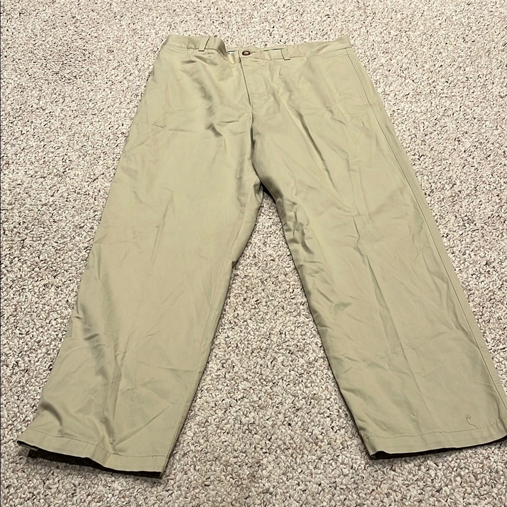 Lacoste Men's Chino Pants Sz 46 Tan Business Casual Preppy Office